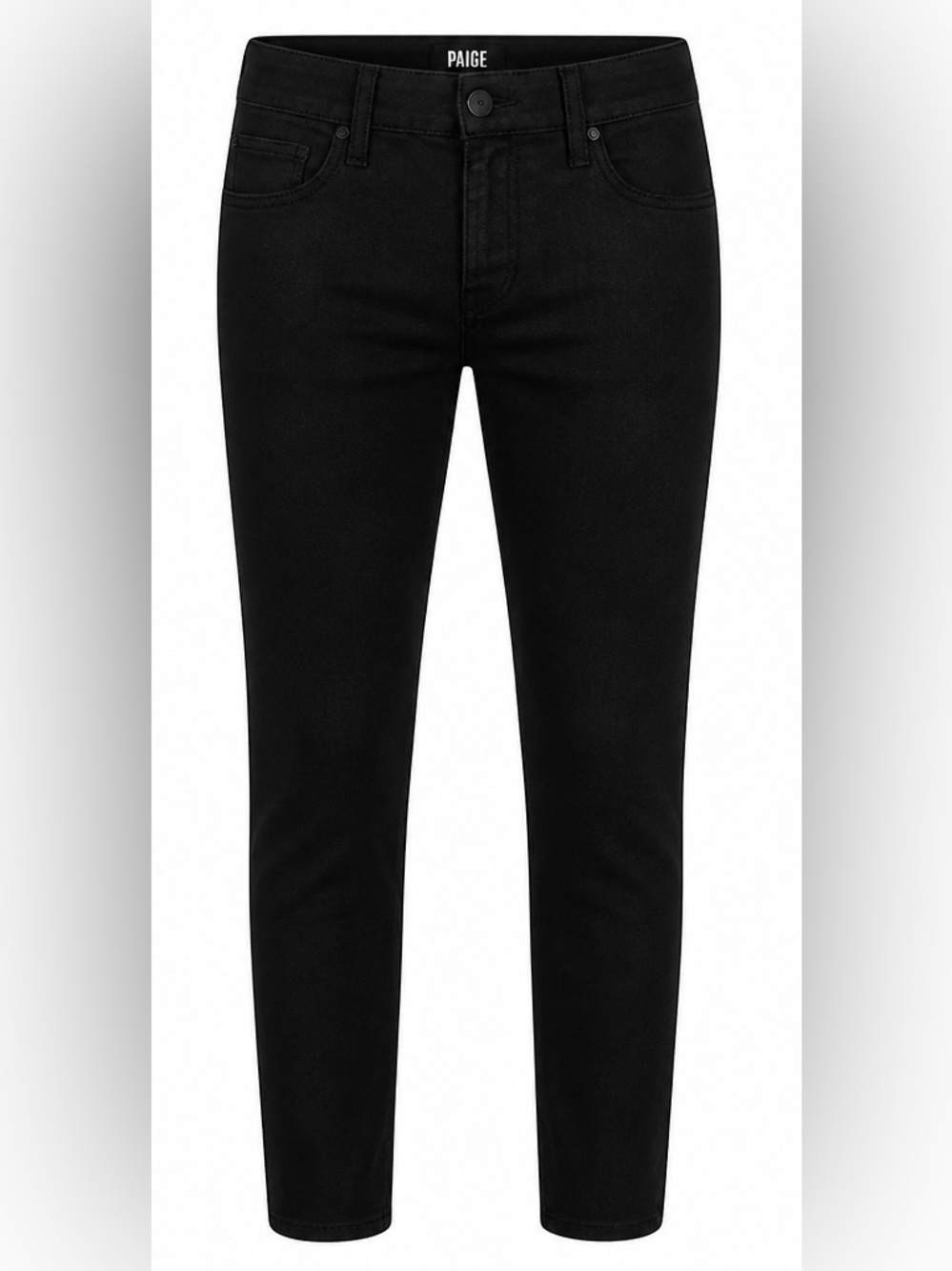 PAIGE HOXTON ANKLE COATED SKINNY JEANS